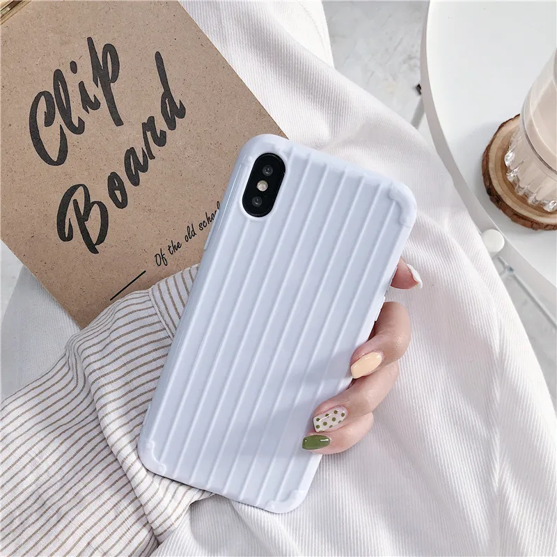Для iphone x аксессуары чехол для телефона Роскошный чехол для capinha iphone 7 plus iphone 8 plus 8 Plus XS Max XR 6 6 s 5se 5S чехол s Funda - Цвет: White