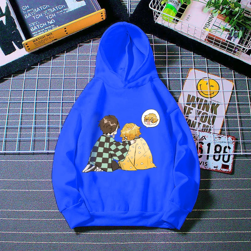 

3 to 12 years Autumn and winter men and women anime hoodie Demon Slayer printing casual and comfortable children's sweatshirt