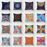 mandala rectangle throw pillowcase polyester peachskin 4545cm cushion cover home decor pillow waist cover