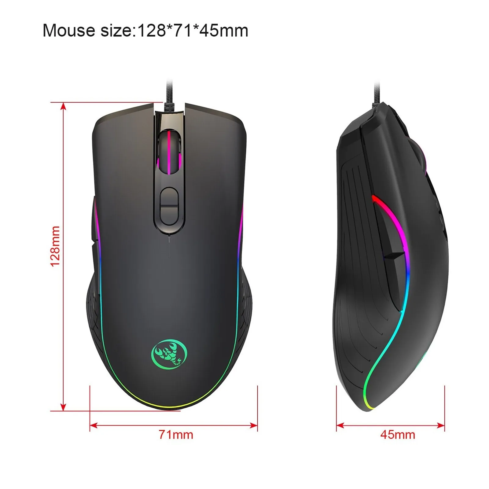 L300 + A867 104-ключ RGB подсветкой механическая клавиатура и Мышь комплект для геймеров