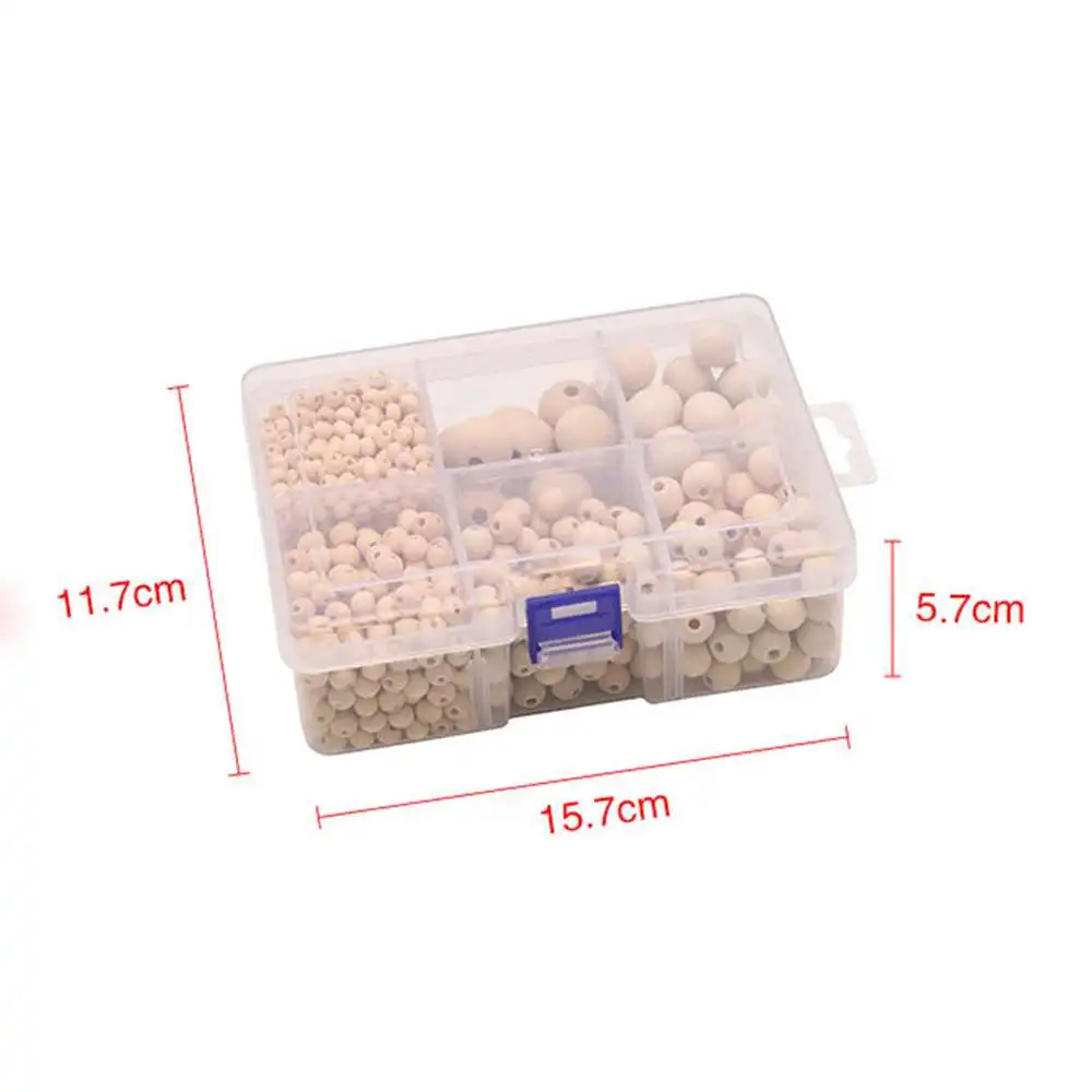 

Natural High-quality Assorted Wood Beads Round Wood Beads Natural Spacer Wooden DIY Bracelet Necklace Pendants for Decor