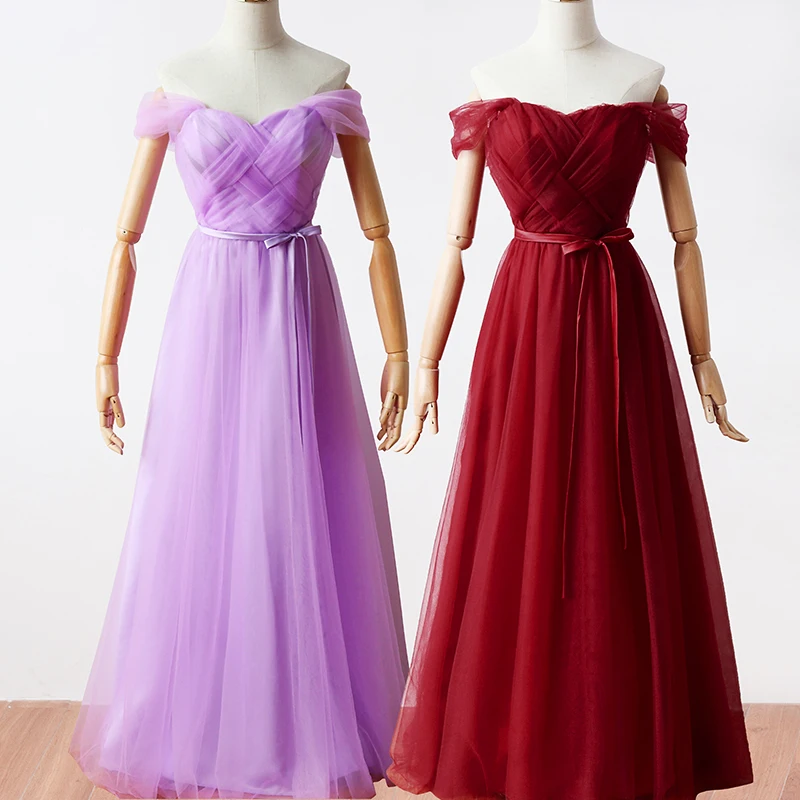 Фиолетовое платье для выпускного вечера сексуальное гостей свадьбы Элегантное