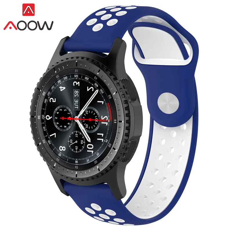 20 мм 22 мм силиконовый ремешок для часов для samsung gear S2 S3 Huami Amazfit Sport резиновая Замена браслета ремешок для часов быстросъемный