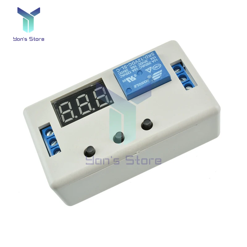 DC 12V LED Digital Time Delay Relay Module PCB Board Timing Control Programmable Timer Switch Trigger Cycle with Shell | Обустройство