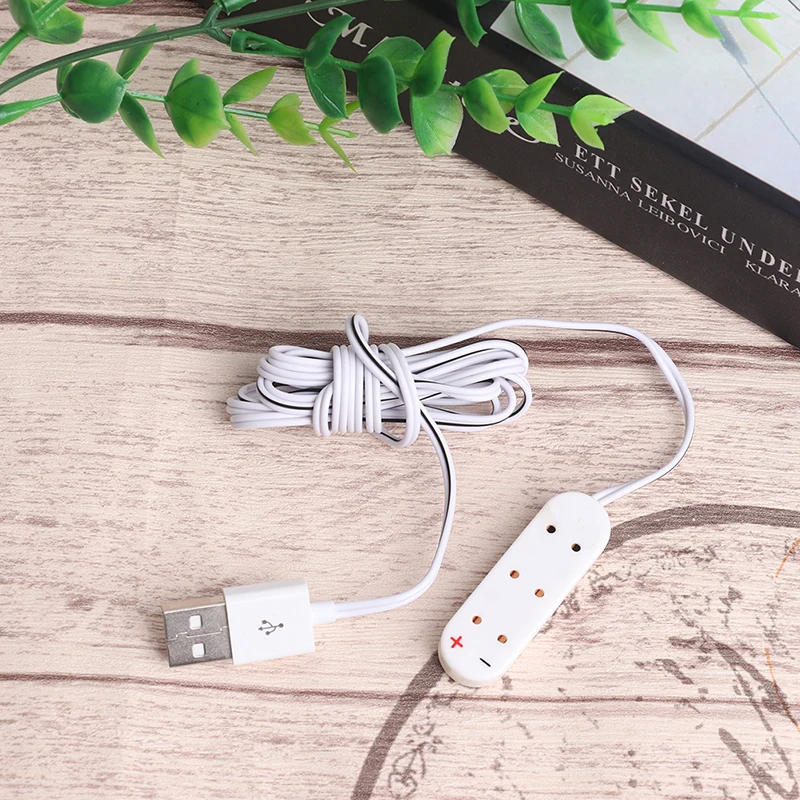 

1:12 Miniature Dollhouse USB Socket Charging Cable Doll House Decoration