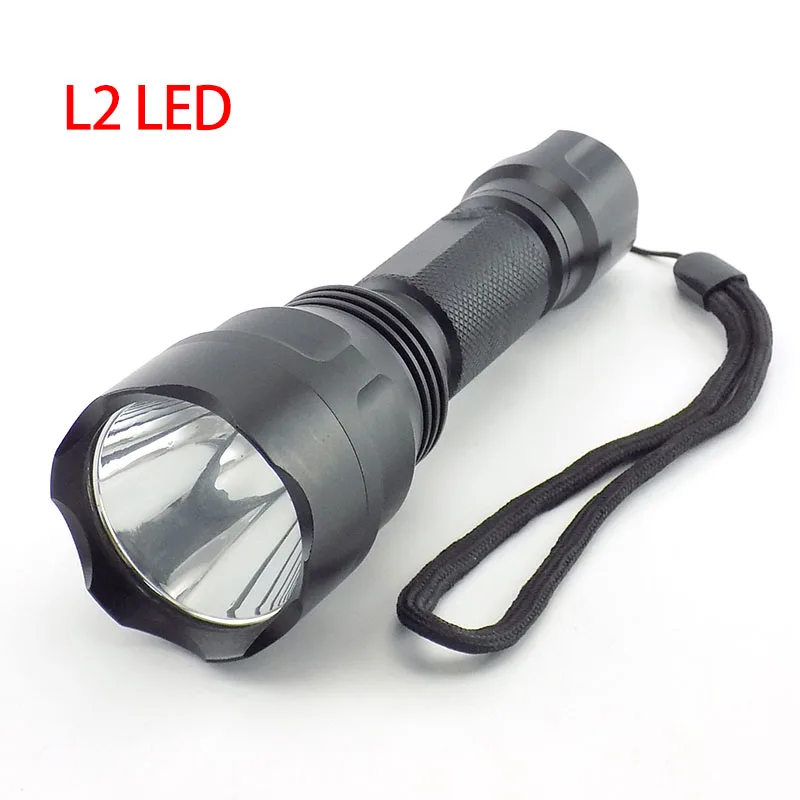 Супер T6 L2 светодиодный светильник вспышка фонарь светильник 2000lm linternas lampe фонарь e вспышка светильник s Мощный тактический 18650 батарея для рыбалки - Испускаемый цвет: L2 package A