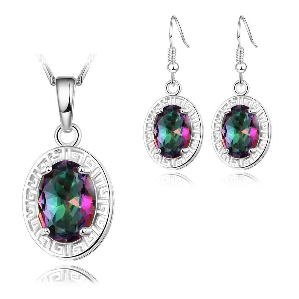 

NAKELULU Luxury Zircon Jewelry Set Wholesale New Trendy Gold Color Necklace Earrings Jewelry Sets For Women