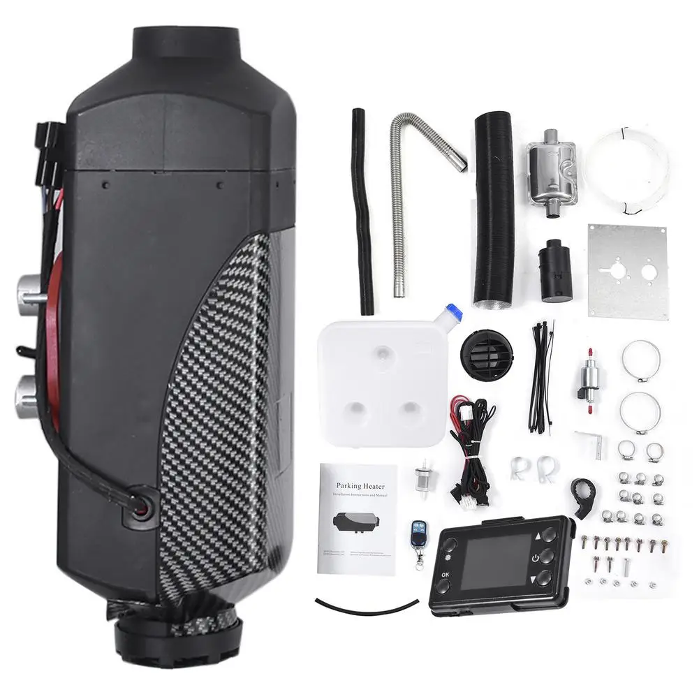 

5KW 12V/24V Diesel Air Heater With Silencer LED Digital Display Regular Heating Function For Car Trailer Truck Diesel Vehicles