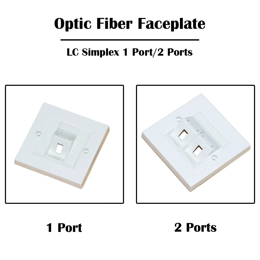 

1 Port/2 Ports LC Optic Fiber Faceplate Simplex FTTH,FTTD Networking UPC/APC Adapter Ethernet