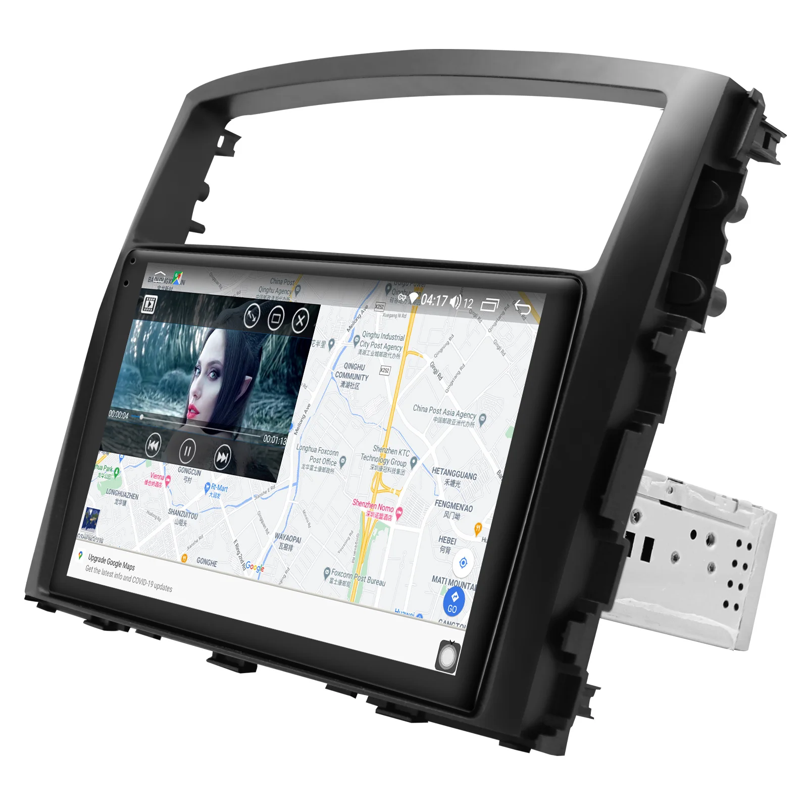 저렴한 9 인치 안드로이드 10 카 내비게이션 시스템 중앙 멀티미디어 1 Din 오토라디오 무선 카플레이 와이파이 4G 미쓰비시 파제로 2006-2014 용, Android 10 차량용 네비게이션 시스템