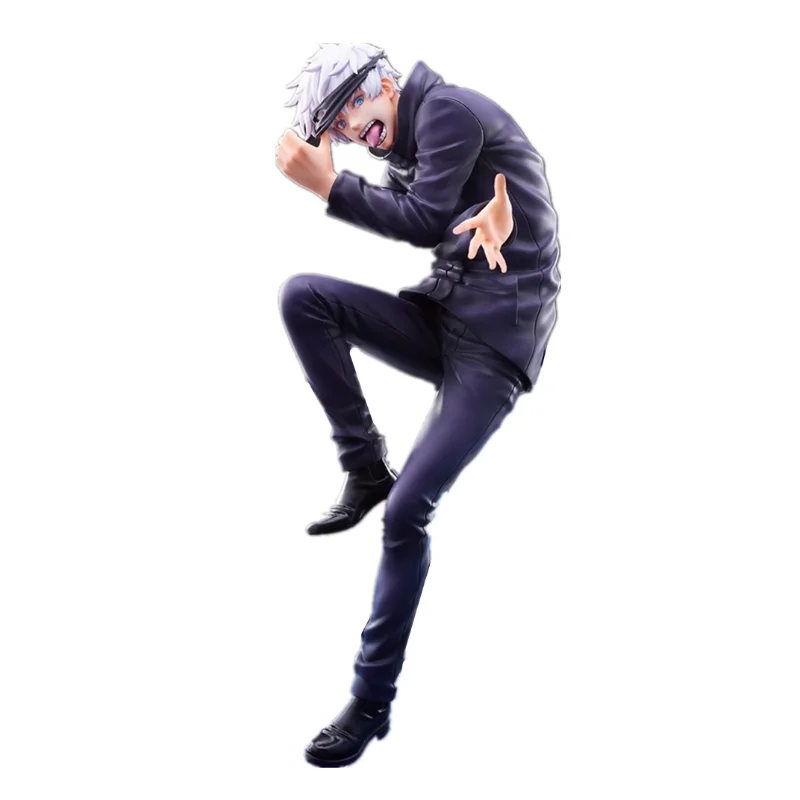 

20-24cm Jujutsu Kaisen Gojo Satoru Standing Ver. Change Head Doll Model Bent Posture PVC Action Figure Ornaments Anime Toys Gift