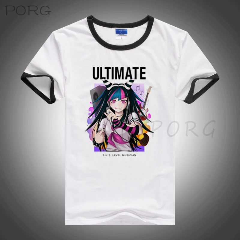 Винтажные футболки миоды Ибуки из аниме данганронпа забавная футболка с круглым