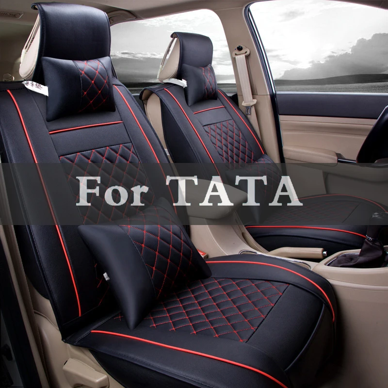 

Car Front Back Seats Cover Case Anti Dirty Car Pad Pu Leather Car Seat Covers 1 Set For Tata Aria Indica Indigo Nano Safari Sumo