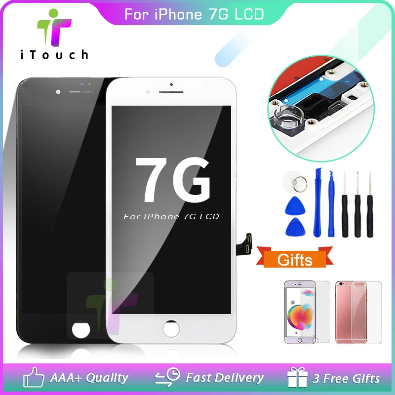 ЖК дисплей AAA +++ для iPhone 7 Plus 8 с сенсорным экраном в сборе замена хороший 3D