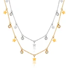 Ожерелье-чокер женское, с кубическим цирконием, в форме звезды