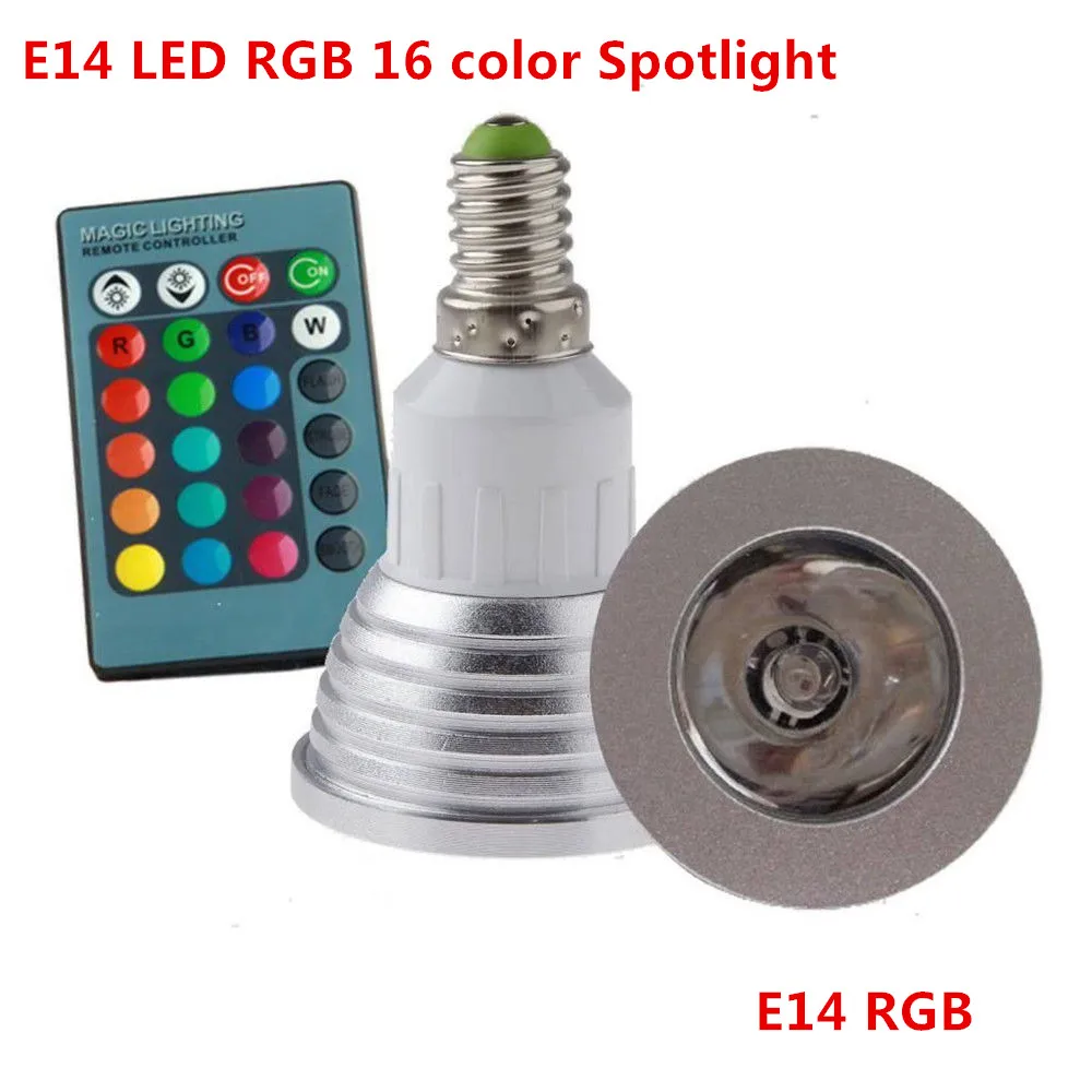 10pcsLowest price RGB lamp led E27 E14 GU10 GU5.3 85-265V LED Bulb Spotlight with24Keys IR Remote Controller 5W Lamp | Освещение