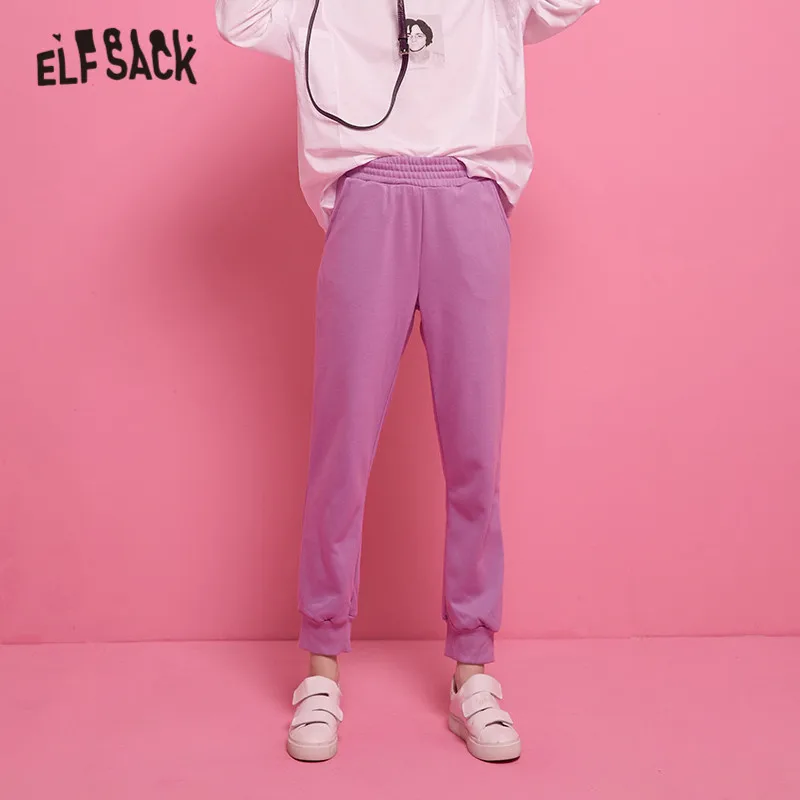 Женская Повседневная футболка ELFSACK белая контрастная Футболка с длинными