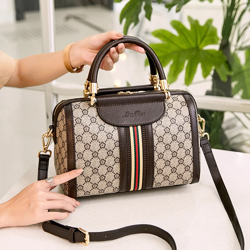 Брендовая женская высококачественная повседневная сумка тоут через плечо Boston