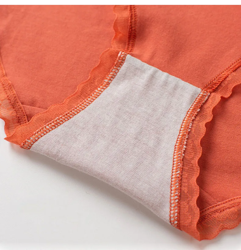 8pcs Women's panties cotton high quality low waist lace female underwear girly cute briefs soft Lingerie