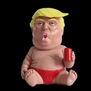 Cute Trump Red underwear posture Resin Action Figure Collectible Model Hot Toy for Child Birthday GIFT Home Decoration
