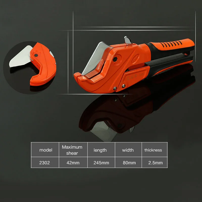 AIRAJ PVC/PPR труборез быстрой резки диапазон 36-64 мм Ножницы труборез Ratchet шланг резки ручной инструмент - Цвет: 2302