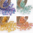 Бусины из чешского стекла с градиентным отверстием, 20 шт., для самостоятельного изготовления ювелирных изделий для браслетов и ожерелий