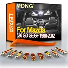 MDNG Canbus для Mazda 626 GD GE GF 1988-2001 2002, Автомобильный светодиодный интерьер, купольная карта, комплект освещения, подсветка номерного знака, автомобильные аксессуары