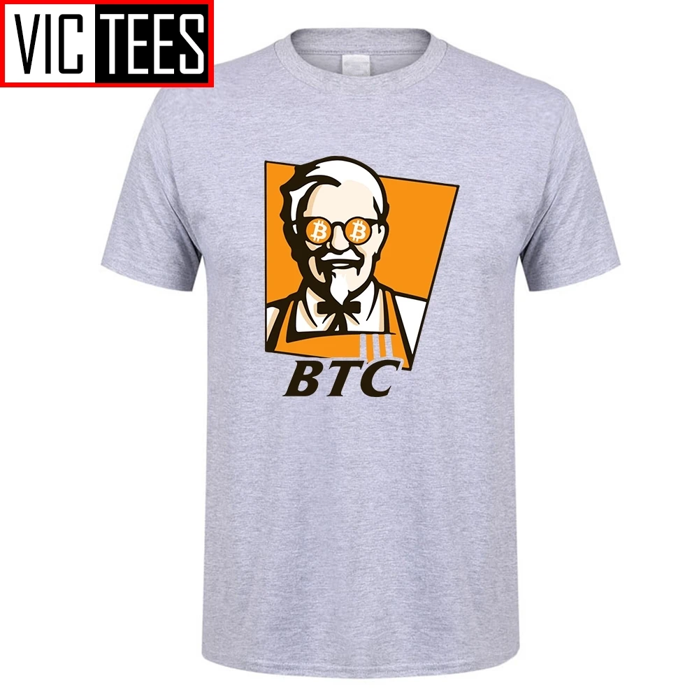 Мужские футболки Биткоин BTC рецепт Забавный KFC взрослая футболка персональная взрослая футболка принт на заказ хлопок