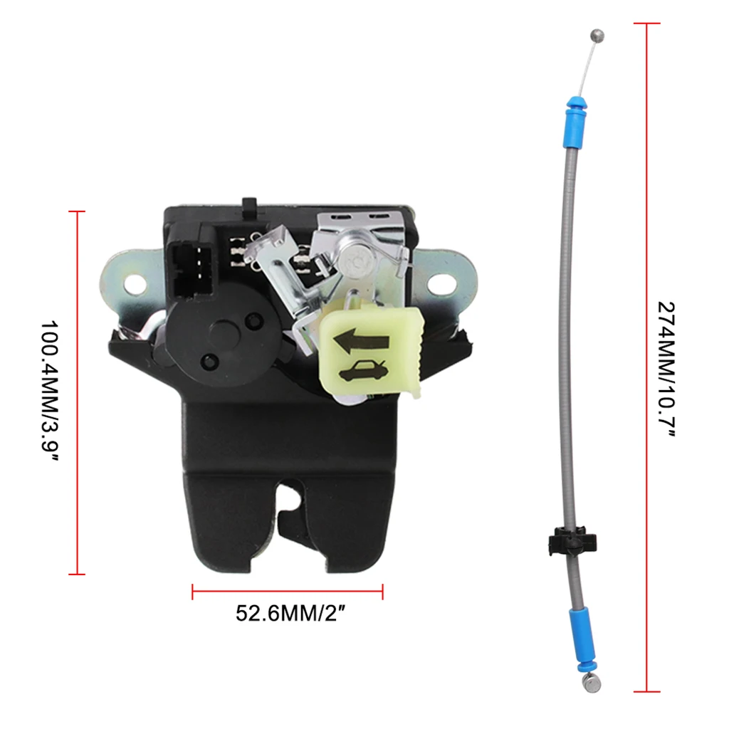 

Durable Aluminum Rear Trunk Lock Actuator Motor Tail Gate Latch Replacement