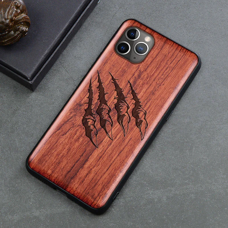 Чехол из натурального дерева для iPhone 7 8 SE 2020 100% 11 Pro X XR XS Max | Мобильные телефоны и