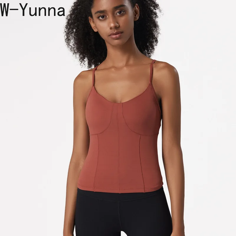 Новинка спортивный бюстгальтер для фитнеса W Yunna регулируемые бретельки с
