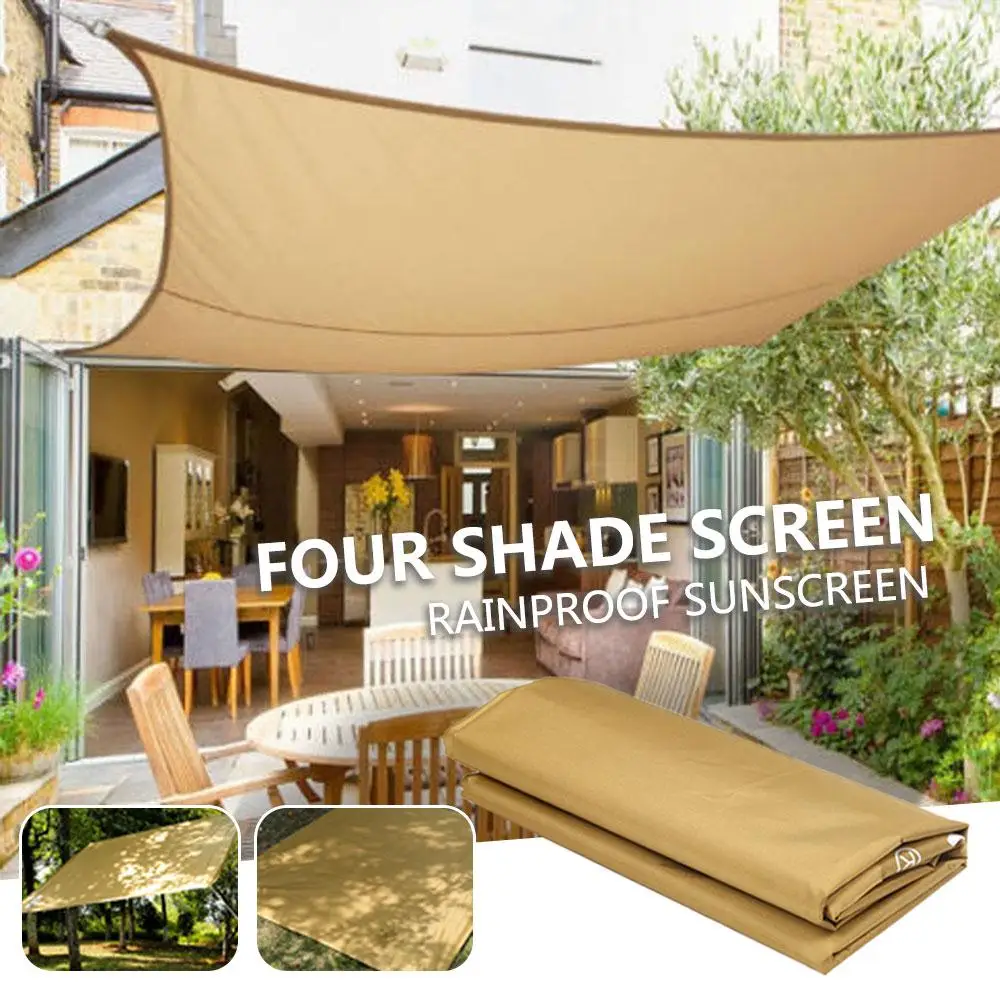 Фото Square 3-4 People Shade Canopy Gazebo Awning Durable Portable Camp Camping Cloth Moisture Proof Waterproof 190T Polyester №5