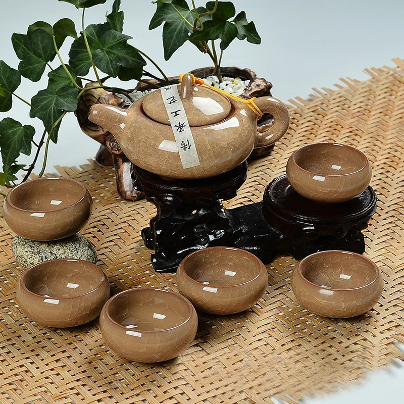 CJ258 High Quality 7 pcs/lot China Dehua Colorful ceramic cup Binglie tea Beautiful Environmental protection | Дом и сад
