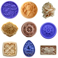 silicone soap mold form flower bird dragon fish diy craft handmade soap candle resin mould