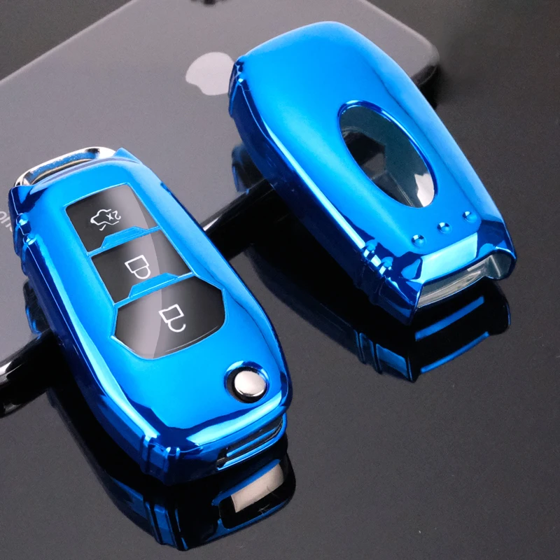 

For Ford Fusion Escort Mondeo Everest Ranger Colorful Soft TPU Car Key Cover Protector Case Accessories