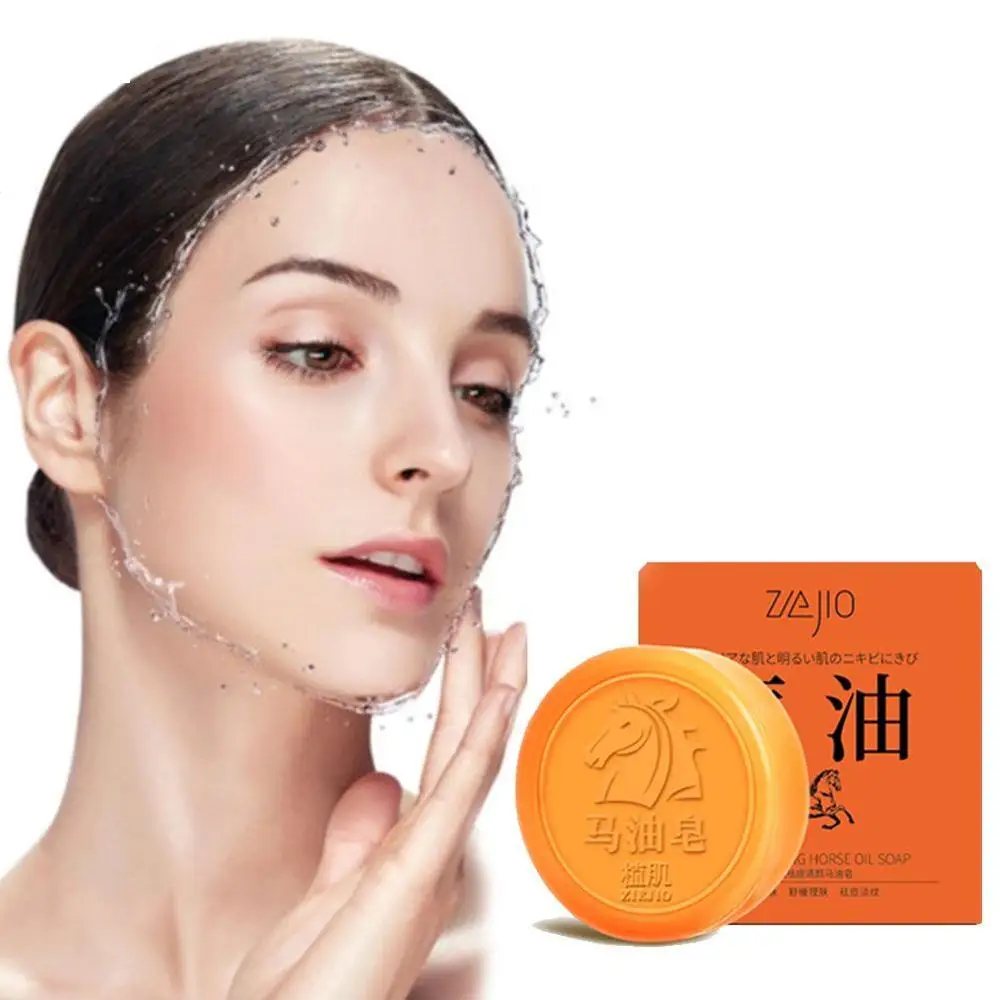 80 г конского масла мыло ручной работы для угрей уход чистый натуральный Тип