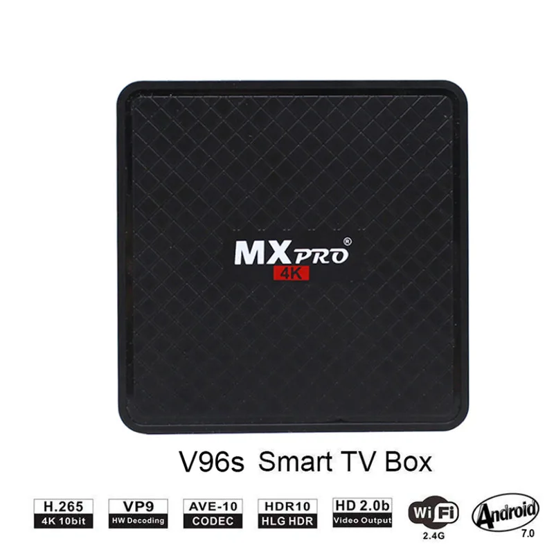 Android 7 0 ТВ приставка Smart tv BOX Allwinner H3 1 ГБ 8 четырехъядерный процессор Suppot H.265 HD 4K 2 4