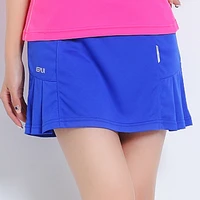 tennis table tennis badminton skort womens yoga sports short skirt quick dry breathable wild pure color skirt