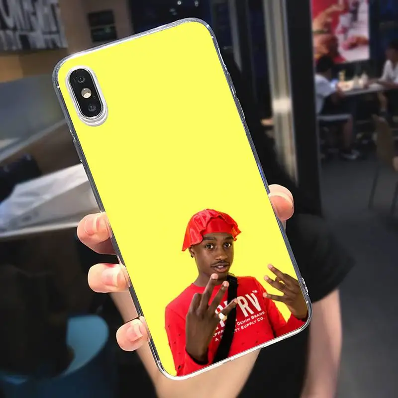 

America rapper Lil Tjay Phone Case Transparent for iPhone 6 7 8 11 12 s mini pro X XS XR MAX Plus
