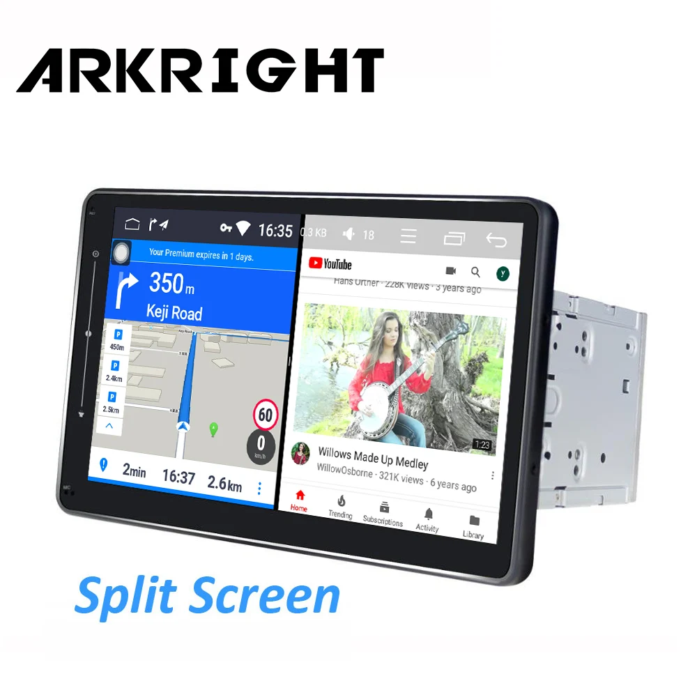 ARKRIGHT 1280*720 10 1 'ƈ Din Android автомобильное радио Wifi GPS Автомобильный мультимедийный