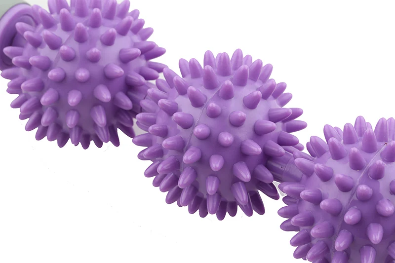 

Gym Muscle Massage Roller Yoga Stick Body Massage Relax Tool Muscle Roller Sticks With 3 Point Spiky Ball Foam Roller Massage