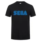 Мужская хлопковая футболка Sega, Повседневная летняя футболка с коротким рукавом, с логотипом Sega, LH-286