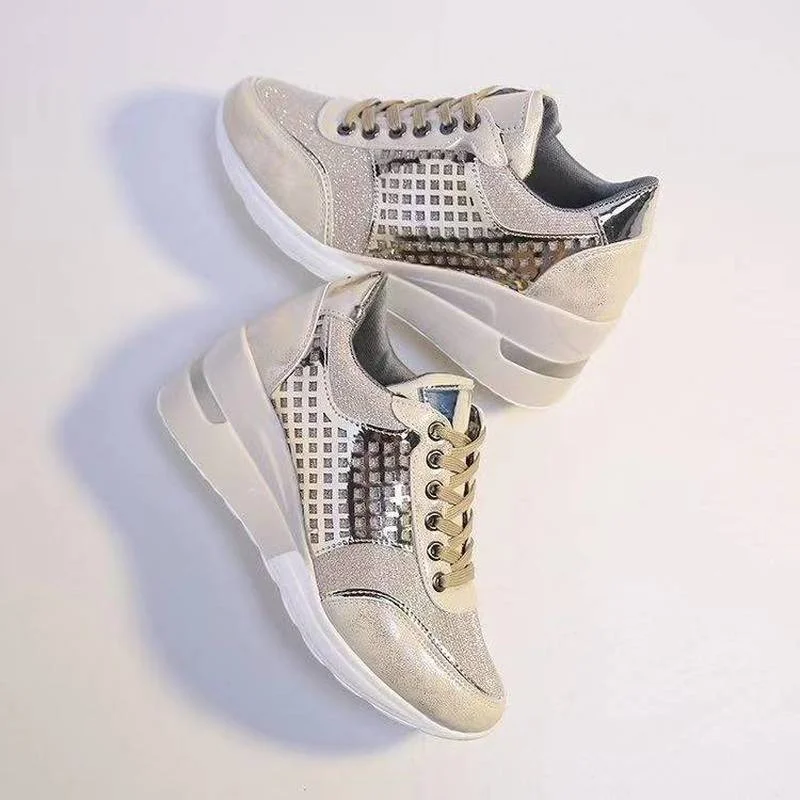 

Sneakers Women Shoes Flats Casual Ladies Shoe Woman Lace-Up Mesh Light Breathable Female zapatillas de deporte para mujer
