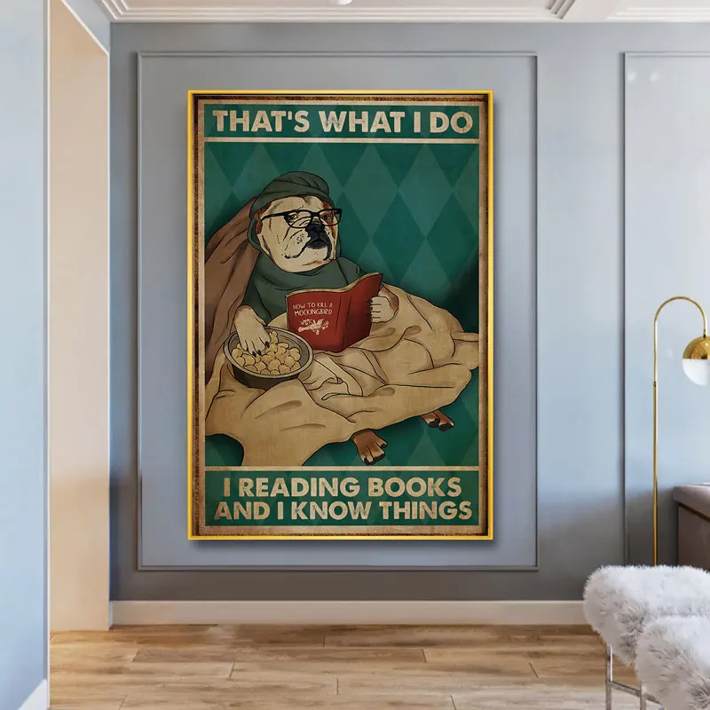 Я читаю книги и знаю вещи книжные плакаты принты искусство на стену картина для