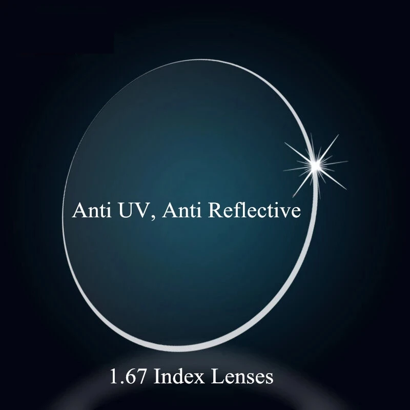 

Prescription Lenses 1.67 Index Clear Recipe Lens Eyes Optical Glasses Customize Prescription Lenses