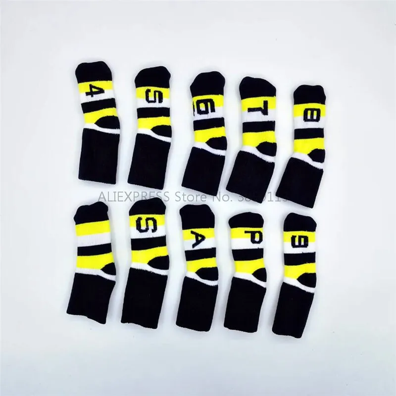 10 шт. Вязаный Гольф Чехлы для клюшек спортивные Гибкая шерстяная клюшки гольфа