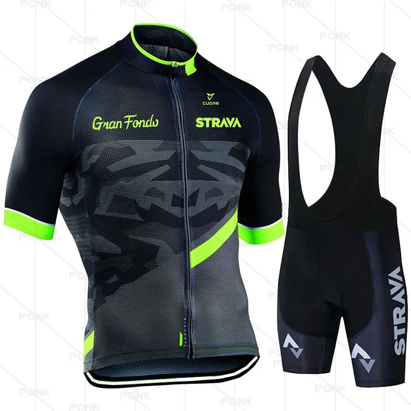 

2021 STRAVA мужской велосипедный комплект из Джерси, велосипедная короткая летняя Джерси, Высококачественная профессиональная команда MTB, майка...