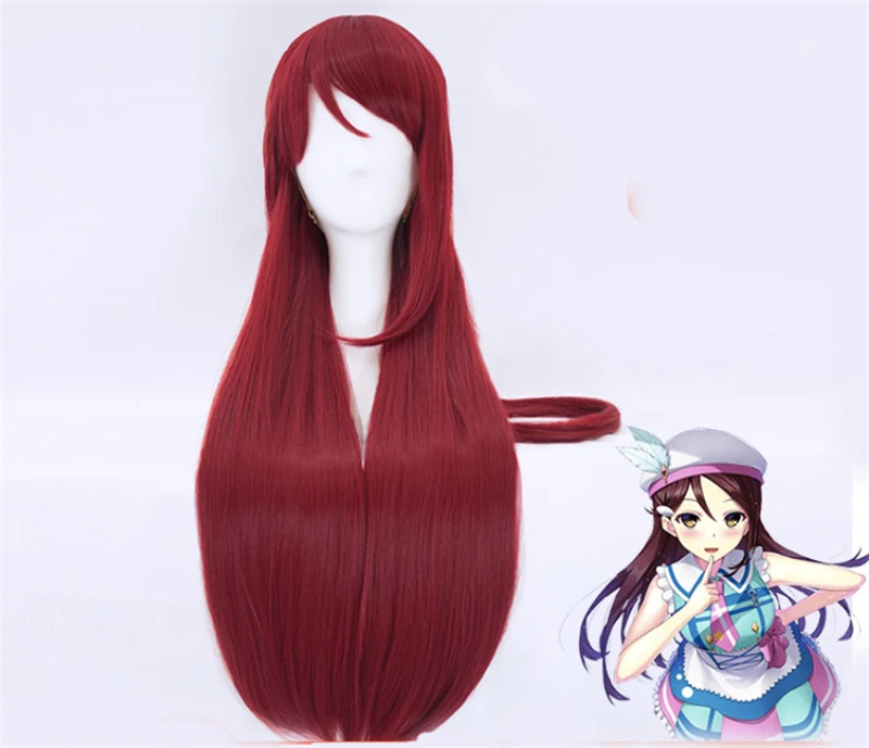 Аниме LoveLive!Sunshine! Длинный парик Sakurauchi Riko искусственные волосы для косплея