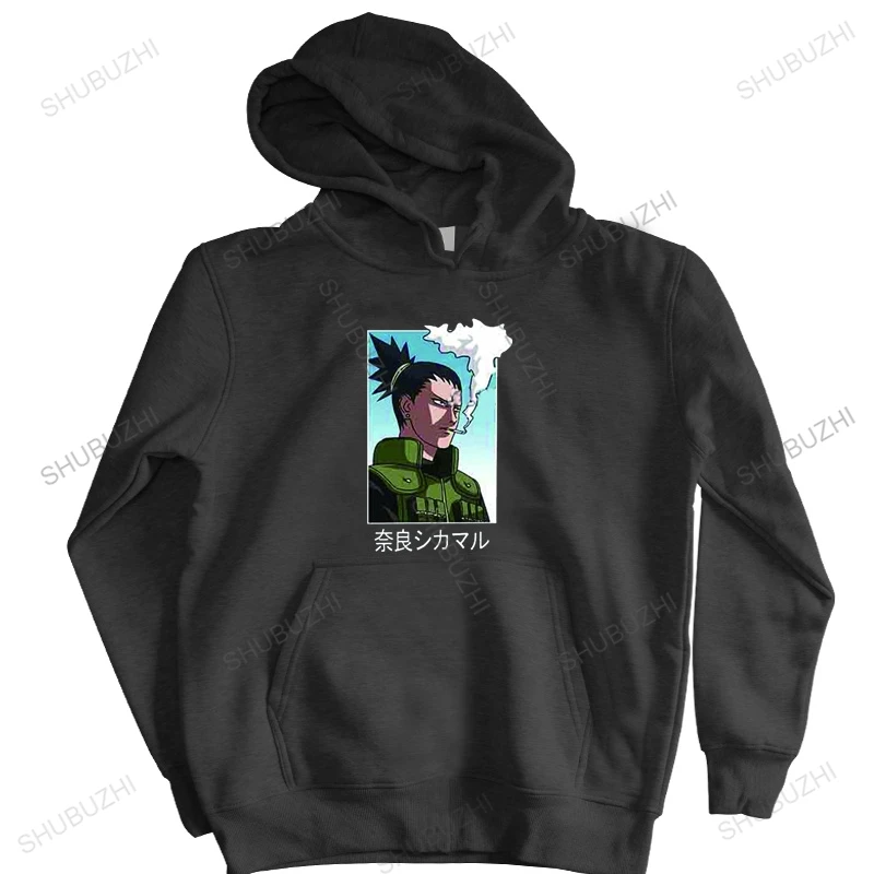 

Толстовка с капюшоном в стиле Харадзюку для отдыха Shikamaru, мужская толстовка с капюшоном, крутой хлопковый пуловер, мужская Толстовка