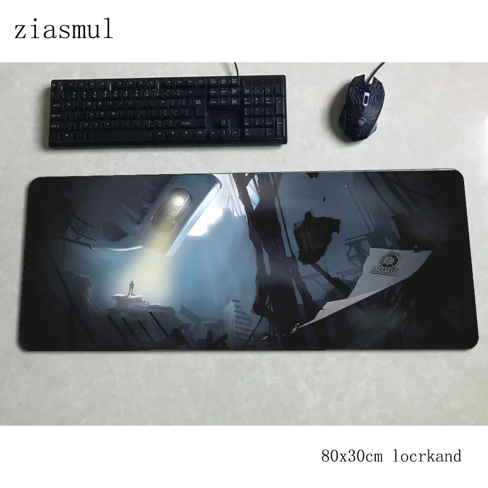 Portal 2 padmouse 80x30 см игровой коврик для мыши красивый большой коврик для мыши геймерский компьютерный стол властный коврик notbook mousemat pc